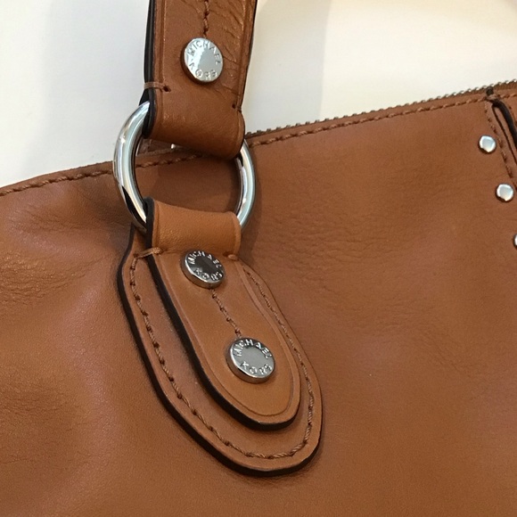 MICHAEL KORS, Uptown Astor Studded Large Tote Chain Shoulder Strap Satchel. - Picture 9 of 16
